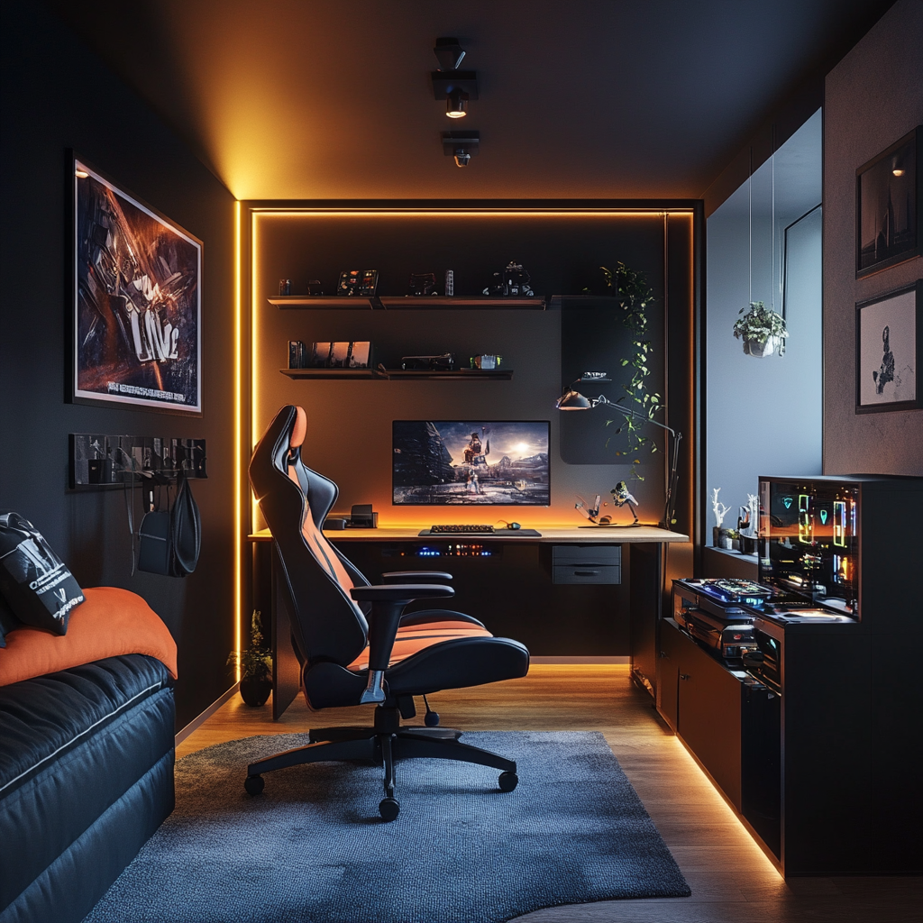 Richt een kleine gameruimte in
